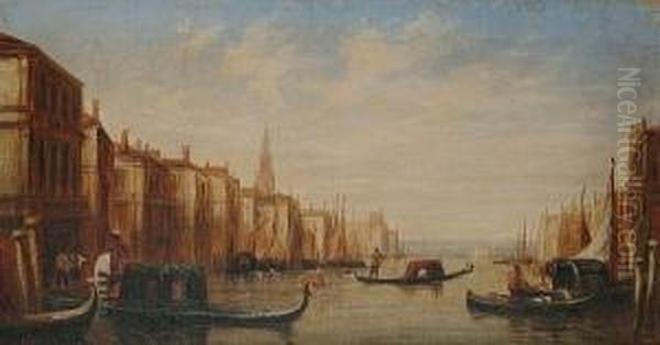 Venetian View Oil Painting by Francis Maltino