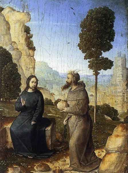 The Temptation Of Christ Oil Painting by Juan De Flandes