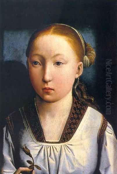 Portrait of an Infanta Oil Painting by Juan De Flandes