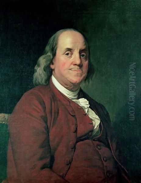 Benjamin Franklin, 1782 Oil Painting by Josepf Wright Of Derby