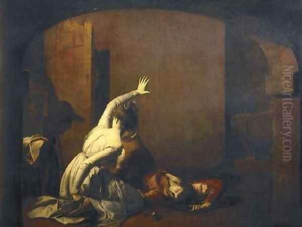 Romeo And Juliet Oil Painting by Josepf Wright Of Derby