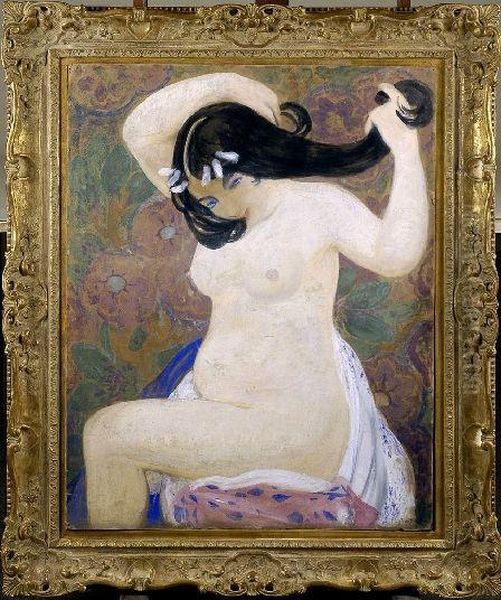 [jeune Femme A Sa Toilette] Oil Painting by Constant Montald