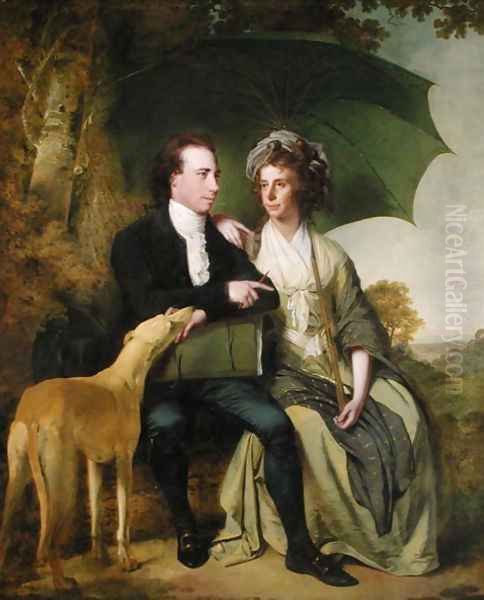 The Rev. and Mrs Thomas Gisborne, of Yoxhall Lodge, Leicestershire, 1786 Oil Painting by Josepf Wright Of Derby