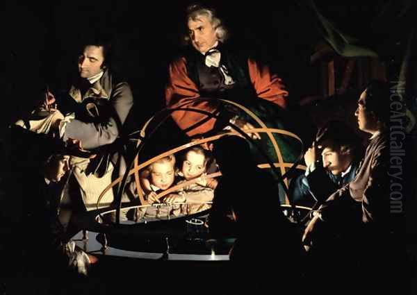 The Orrery, exh. 1766 Oil Painting by Josepf Wright Of Derby