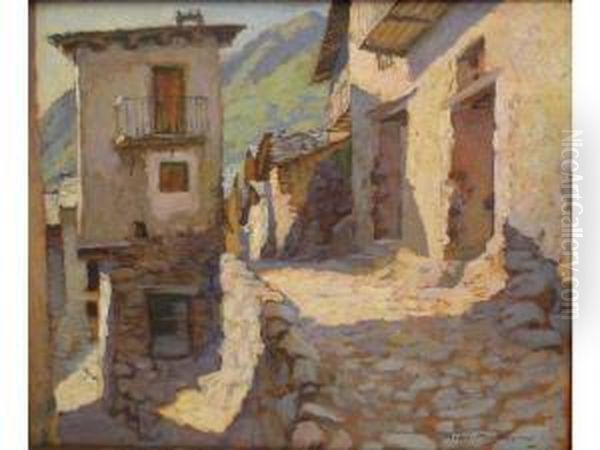 Maison Dans La Montagne Oil Painting by Henri Montassier