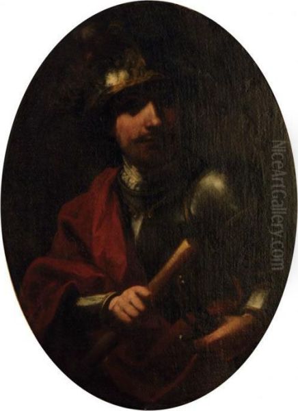 Ritratto Di Gentiluomo In Armatura Oil Painting by Francesco Montelaticci, Cecco Bravo