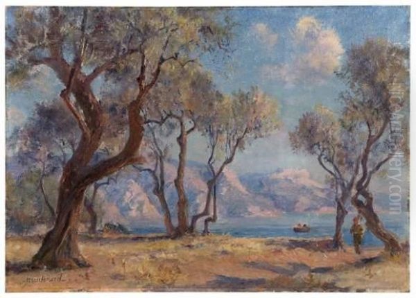 Aux Environs De Toulon Oil Painting by Frederic Montenard