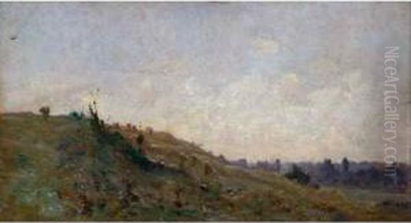 Paysage. Oil Painting by Frederic Montenard