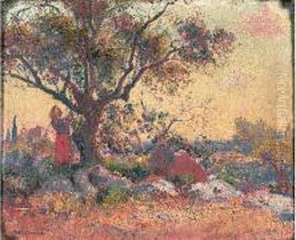 Paysage Provencal Oil Painting by Frederic Montenard