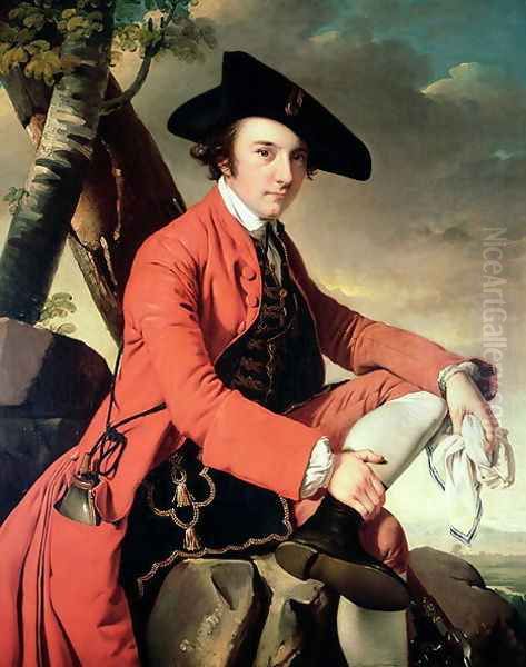 Portrait of Fleetwood Hesketh (1738-69) 1769 Oil Painting by Josepf Wright Of Derby