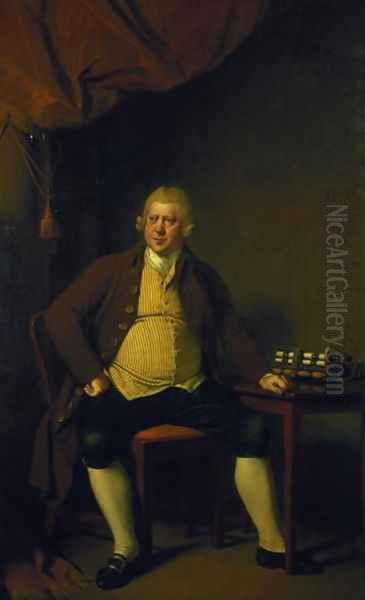 Sir Richard Arkwright, 1789-90 Oil Painting by Josepf Wright Of Derby