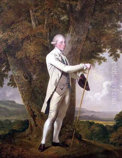 Portrait of John Milnes, 12th Duke of St. Albans (d.1810) c.1771-72 Oil Painting by Josepf Wright Of Derby