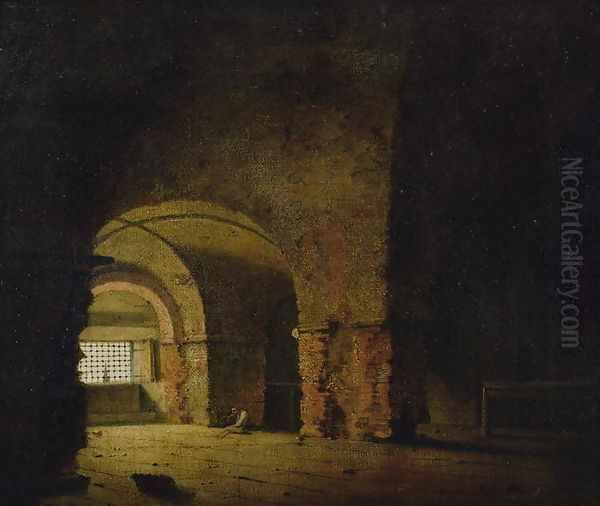 The Prisoner, c.1787-90 Oil Painting by Josepf Wright Of Derby