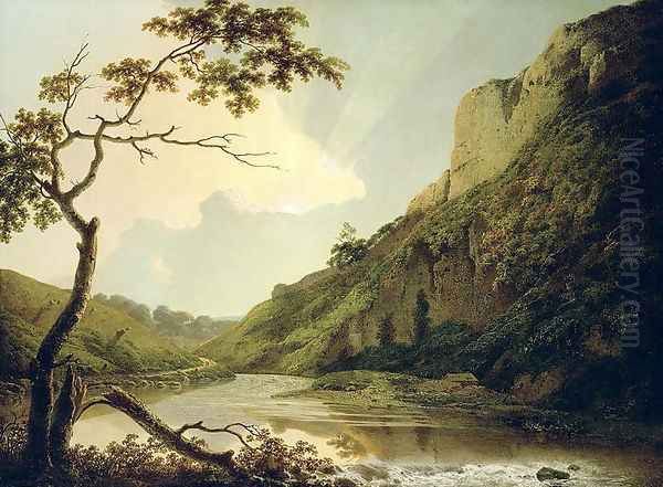 Matlock Tor, c.1778-80 Oil Painting by Josepf Wright Of Derby