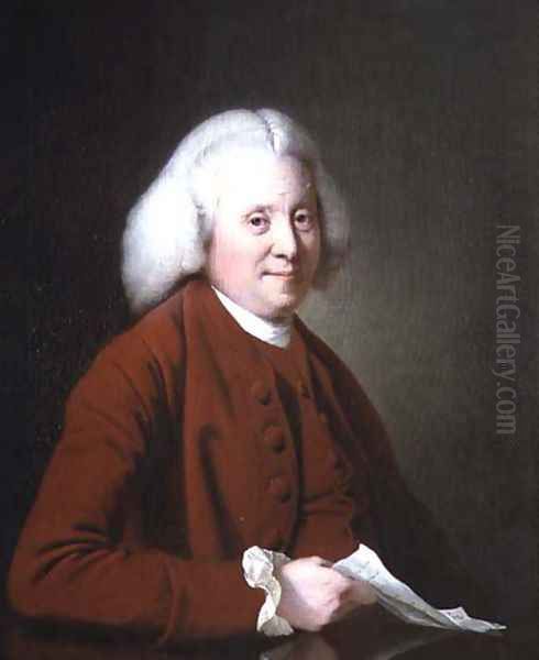 Samuel Crompton (c.1720-82) c.1780 Oil Painting by Josepf Wright Of Derby