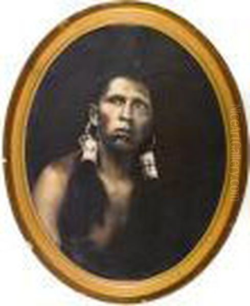 Geronimo Gomez, Taos Oil Painting by Carl Moon