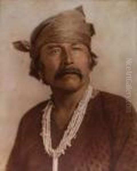 Navajo Chief, Vicente. Oil Painting by Carl Moon