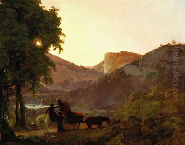 Landscape Oil Painting by Josepf Wright Of Derby