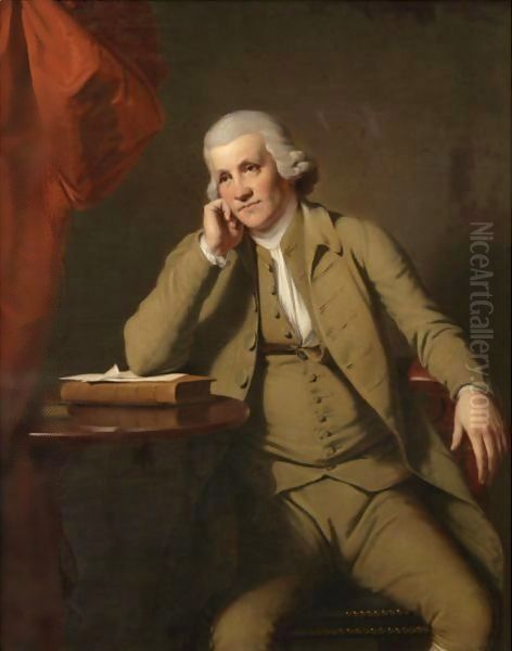 Jedediah Strutt, c.1790 Oil Painting by Josepf Wright Of Derby