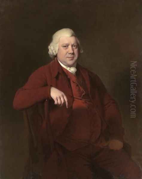 Portrait of Sir Richard Arkwright Oil Painting by Josepf Wright Of Derby