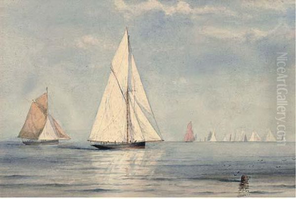 A Calm Day On The Water Oil Painting by Barlow Moore