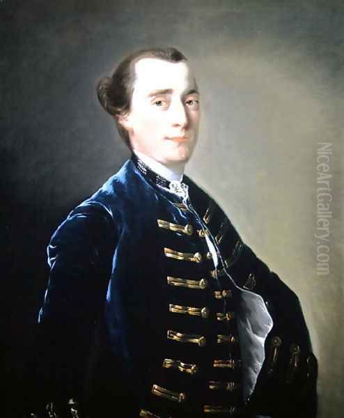 Portrait of Sampson Copestake (d.1781) of Kirk Langley Oil Painting by Josepf Wright Of Derby