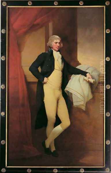 Portrait of Samuel Oldknow, c.1790-2 Oil Painting by Josepf Wright Of Derby