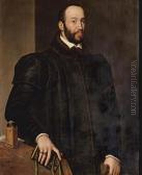 Anthoine Perrenot De Granvelle Oil Painting by Giacomo Antonio Moro