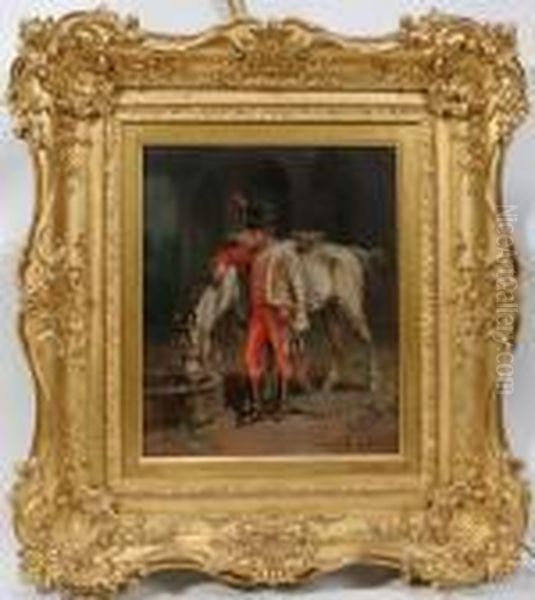 Grenadier Oil Painting by Edward Percy Moran