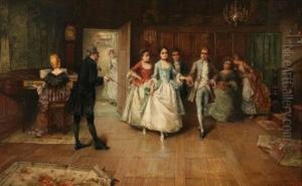 The Minuet Oil Painting by Edward Percy Moran