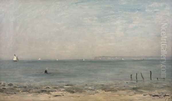 Cap Gris Nez Oil Painting by Charles-Francois Daubigny