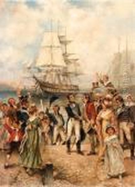 The Admiral's Arrival Oil Painting by Edward Percy Moran