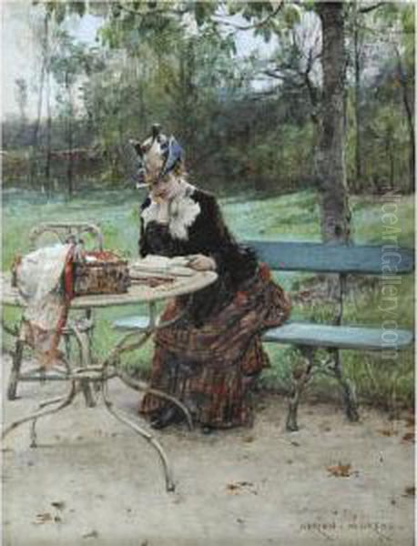 Dans Le Bois Oil Painting by Adrien Moreau