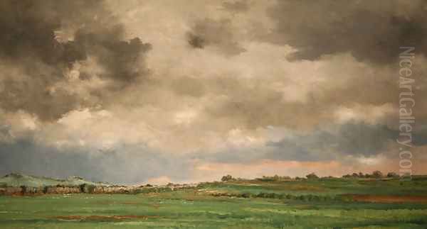 Landscape 2 Oil Painting by Charles-Francois Daubigny