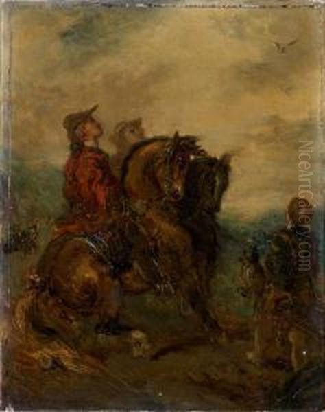 La Chasse Au Faucon Oil Painting by Gustave Moreau