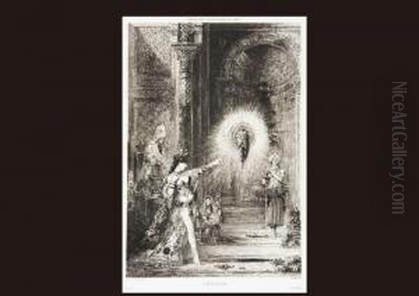 L'apparition Oil Painting by Gustave Moreau