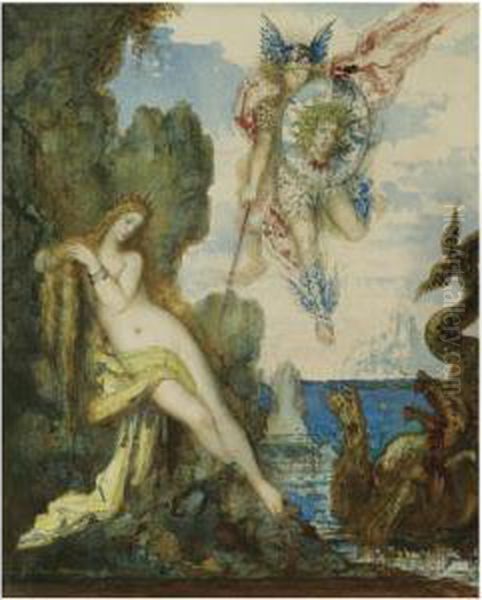 Persee Et Andromede Oil Painting by Gustave Moreau