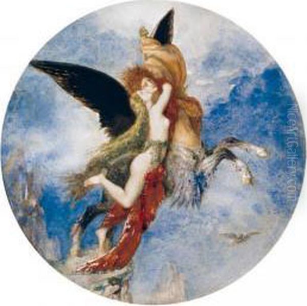 La Chimere Oil Painting by Gustave Moreau