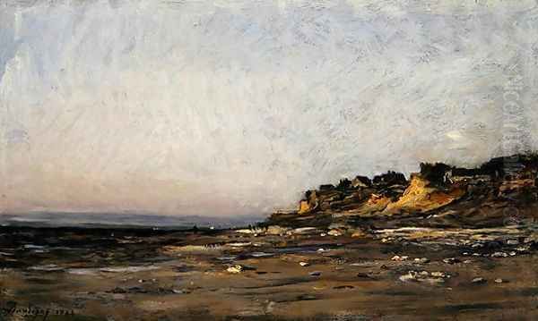 Villerville, Normandy, 1886 Oil Painting by Charles-Francois Daubigny