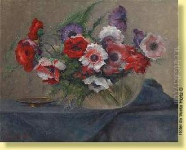 Composition Florale Oil Painting by Henri Moreau