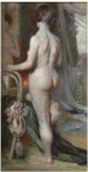 Femme De Dos Oil Painting by Henri Moreau