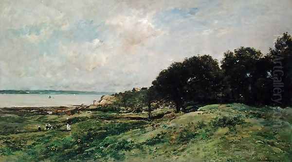 The Coast of Villerville, 1875 Oil Painting by Charles-Francois Daubigny