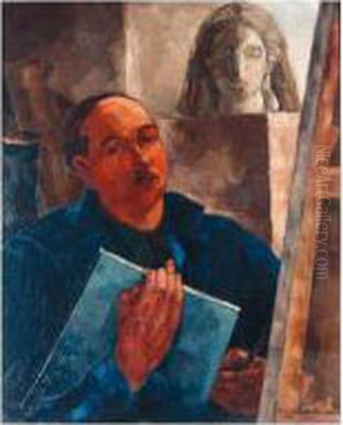 Autoportrait Oil Painting by Luc Albert Moreau