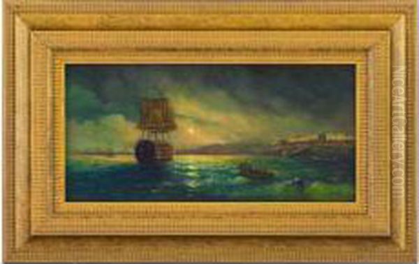 Seascape Oil Painting by Paulus Moreelse