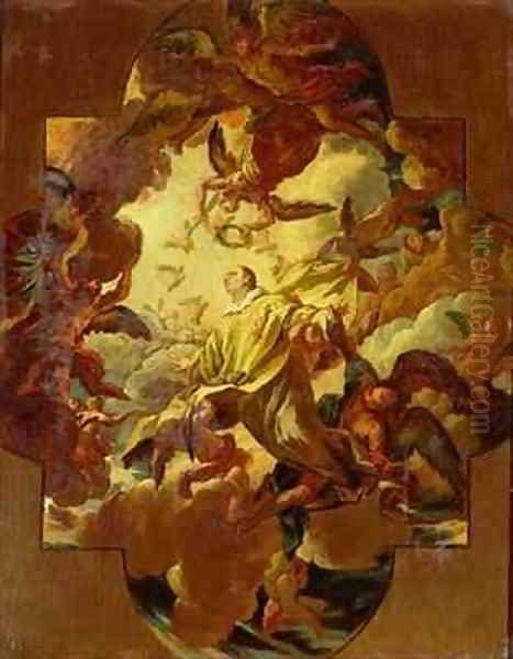 The Apotheosis of St Stephen Oil Painting by Gaspare Diziani