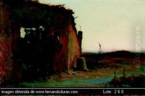 La Primera Salida De D Oil Painting by Jose Moreno Carbonero