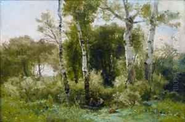 Sous-bois Oil Painting by Jaime Morera y Galicia