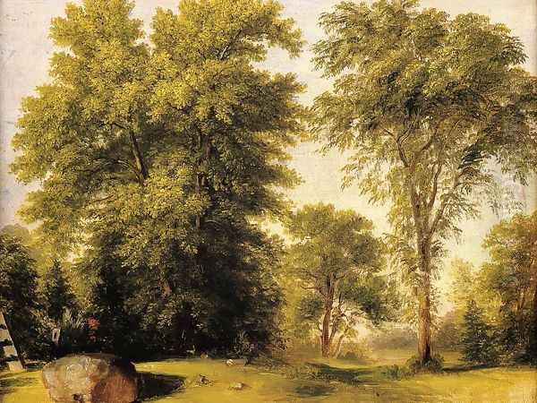 Study from Nature, Hoboken, N.J. Oil Painting by Asher Brown Durand