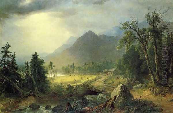 The First Harvest in the Wilderness Oil Painting by Asher Brown Durand