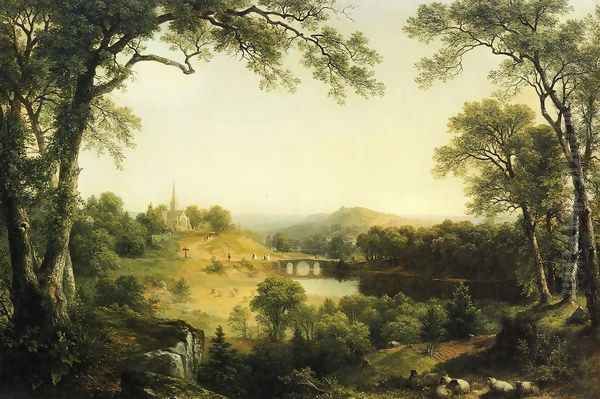 Sunday Morning Oil Painting by Asher Brown Durand